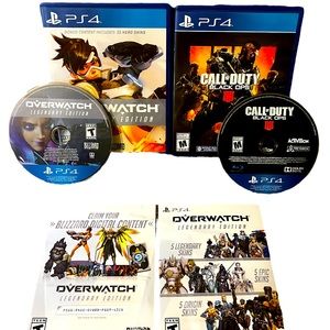 PlayStation 4 games, overwatch with call of duty black ops 4, PS4 games.